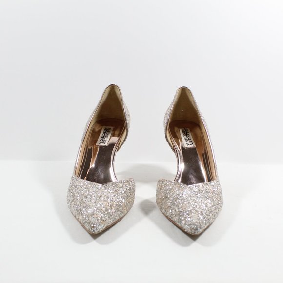Badgley Mischka Daisy II Half d'Orsay Pump - Champagne 8M - Picture 4 of 5